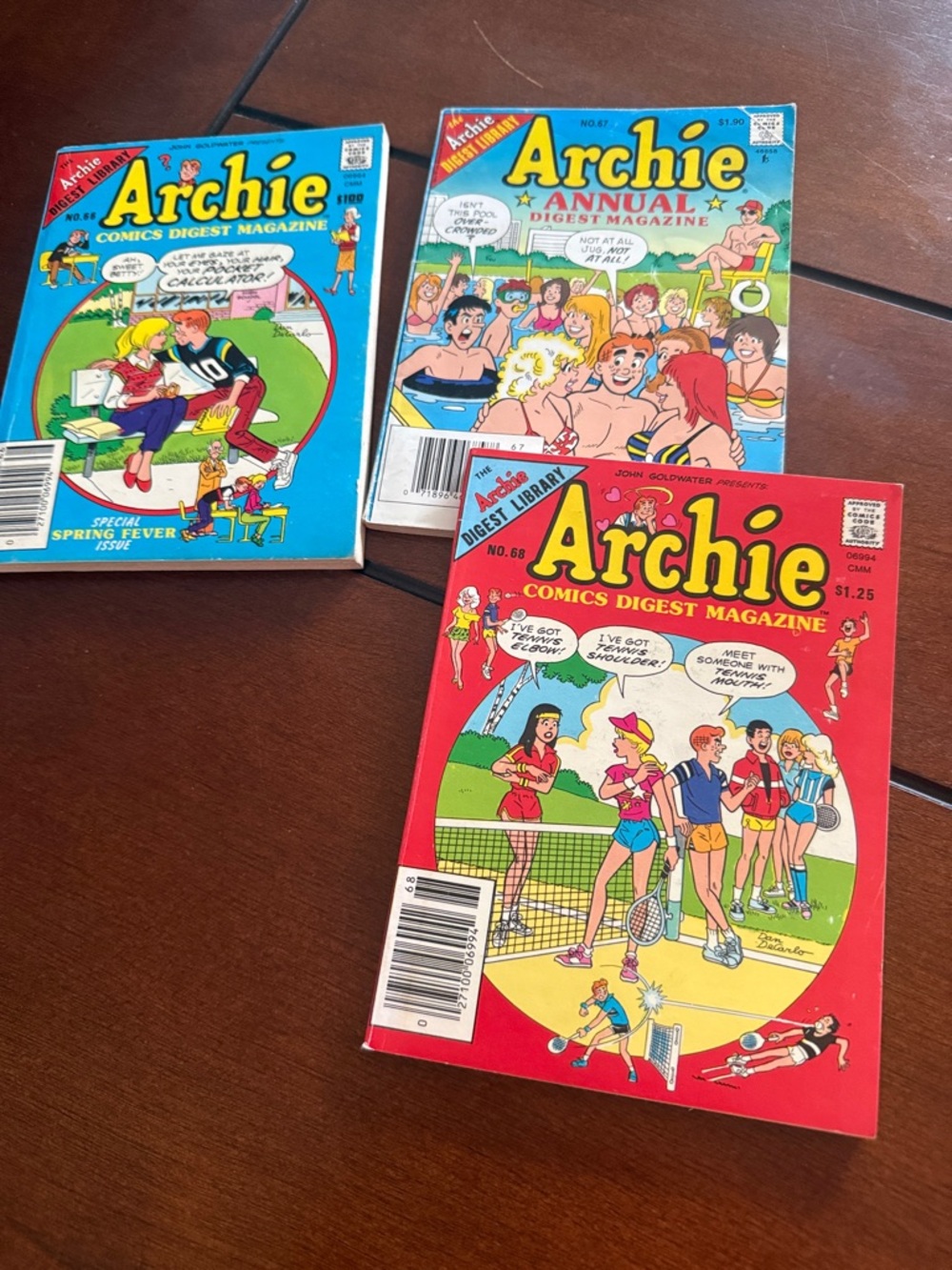 Arche Comics Digest Magazines - Red, Blue & Yellow Covers 66 67 68